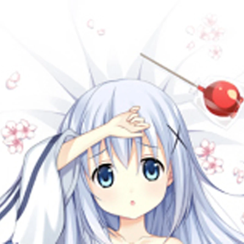 

Dakimakura Anime Chino Kafu Pillow Case Double-sided Print Of Life-size Body Pillowcase Gifts Cushion Cover
