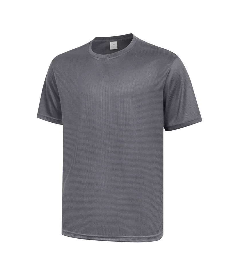 

Men's round Neck Short Sleeve Summer T-Shirt for Running Fitness Exercise Solid Color tops Training Shirt men sports T-Shirt
