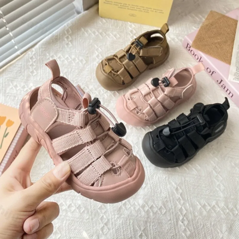

2025 Summer Hiking Sandals for Children Fashion Trend Outdoor Comfortable Sport Casual Shoes Lightweight Hollow Breathable Shoes
