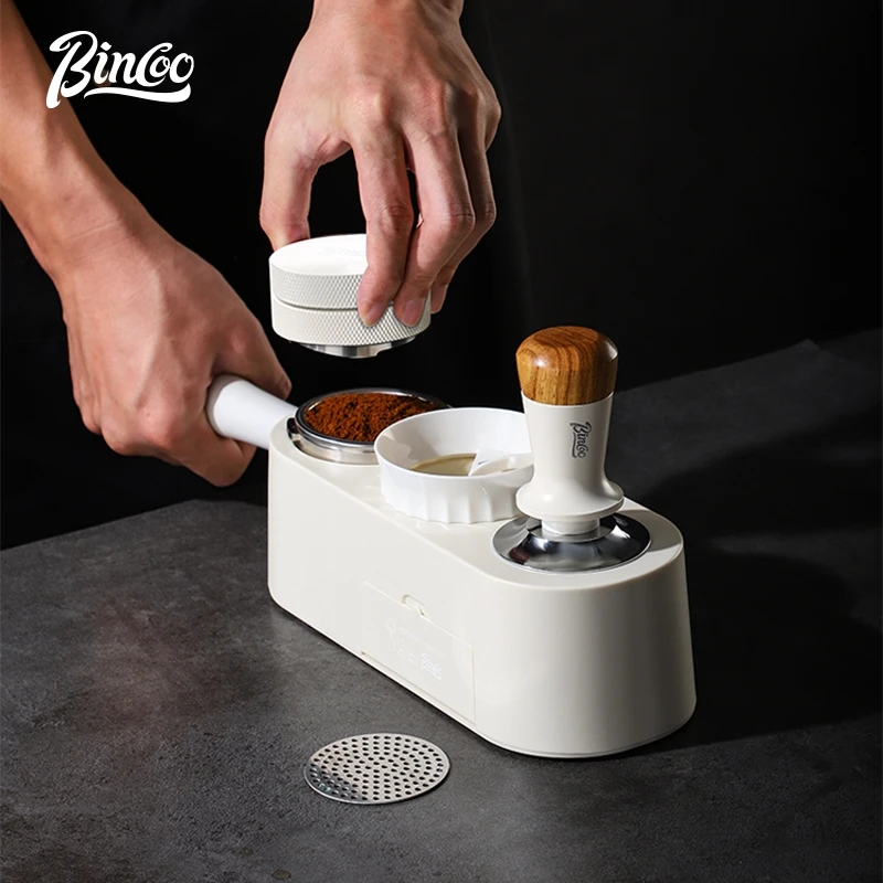 Bincoo Coffee Elastic Pressing Hammer 51/58mm Italian Coffee Pressing Powder Set Coffee Base Storage