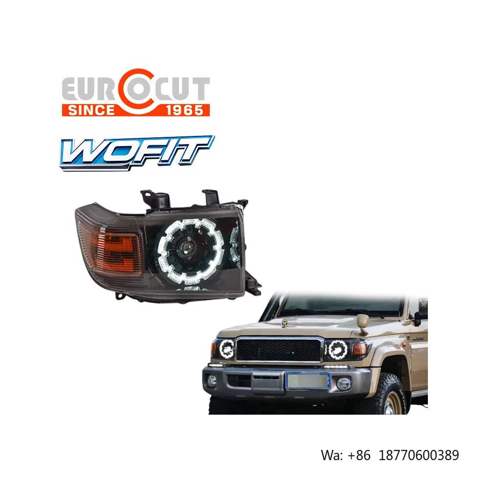 Modified Auto Headlamps for Land Cruiser LC70 LC76 LC79 LED Lens Pickup Truck Headlight 6000k Color Temperature New Condition