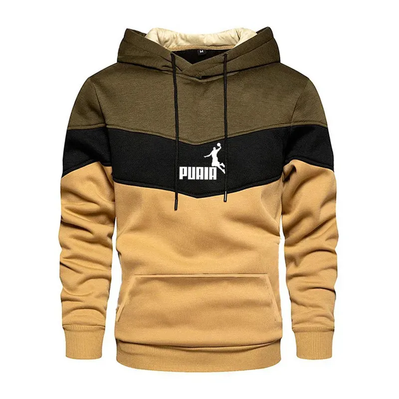 

Hommes Hoodie Loose casualwear Print spliced sportswear Hip Hop streetwear hommes sweat - shirthoodies for menhoodie hoodie