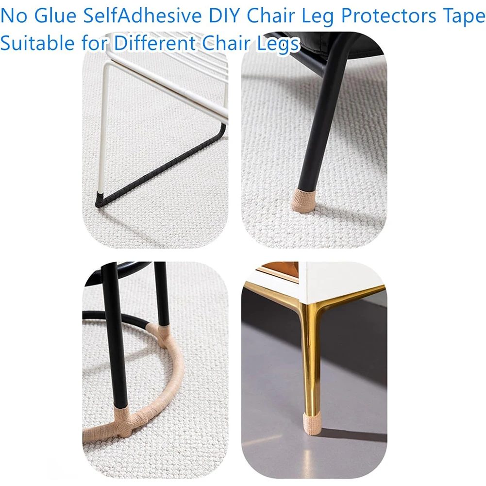 Almohadillas de tela No tejida para patas de muebles, cinta protectora para el suelo, se mueve fácilmente sin daños ni manchas, Reduce el ruido