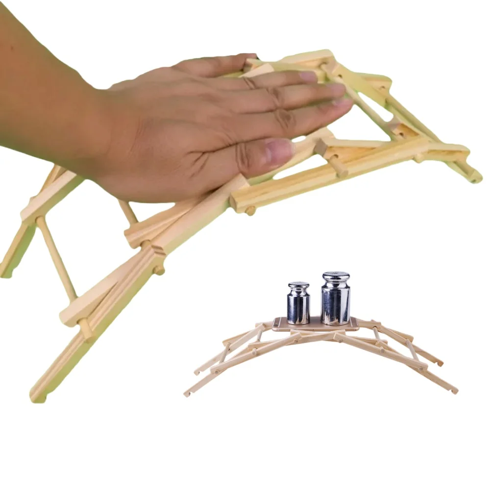 

DIY Wooden Beili Bridge Arch Bridge Construction Model Kit Building Blocks Handmade Science Production Experiment Assembly Toys