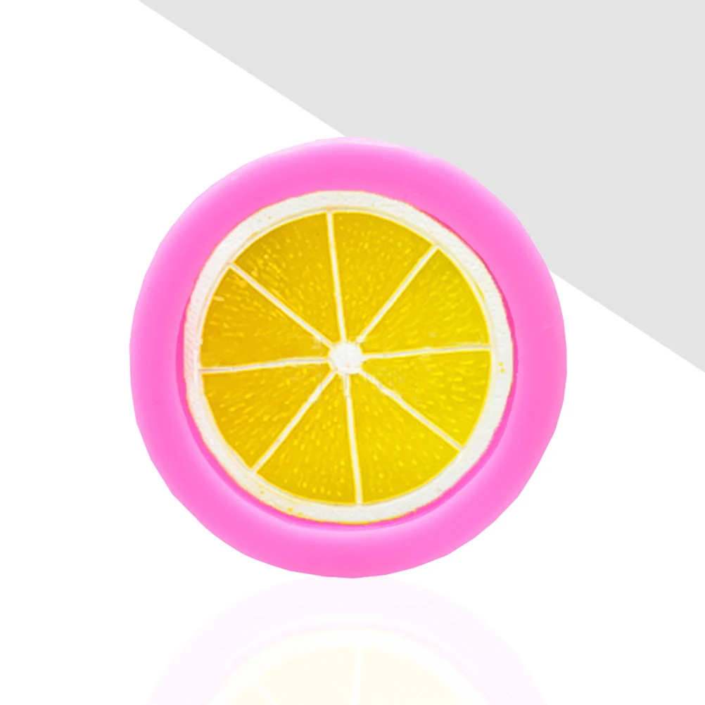 

Lemon Slice Silicone Molds Cake Decorating Tools Bakeware Cupcake Dessert Chocolate Fondant Mold (Pink)