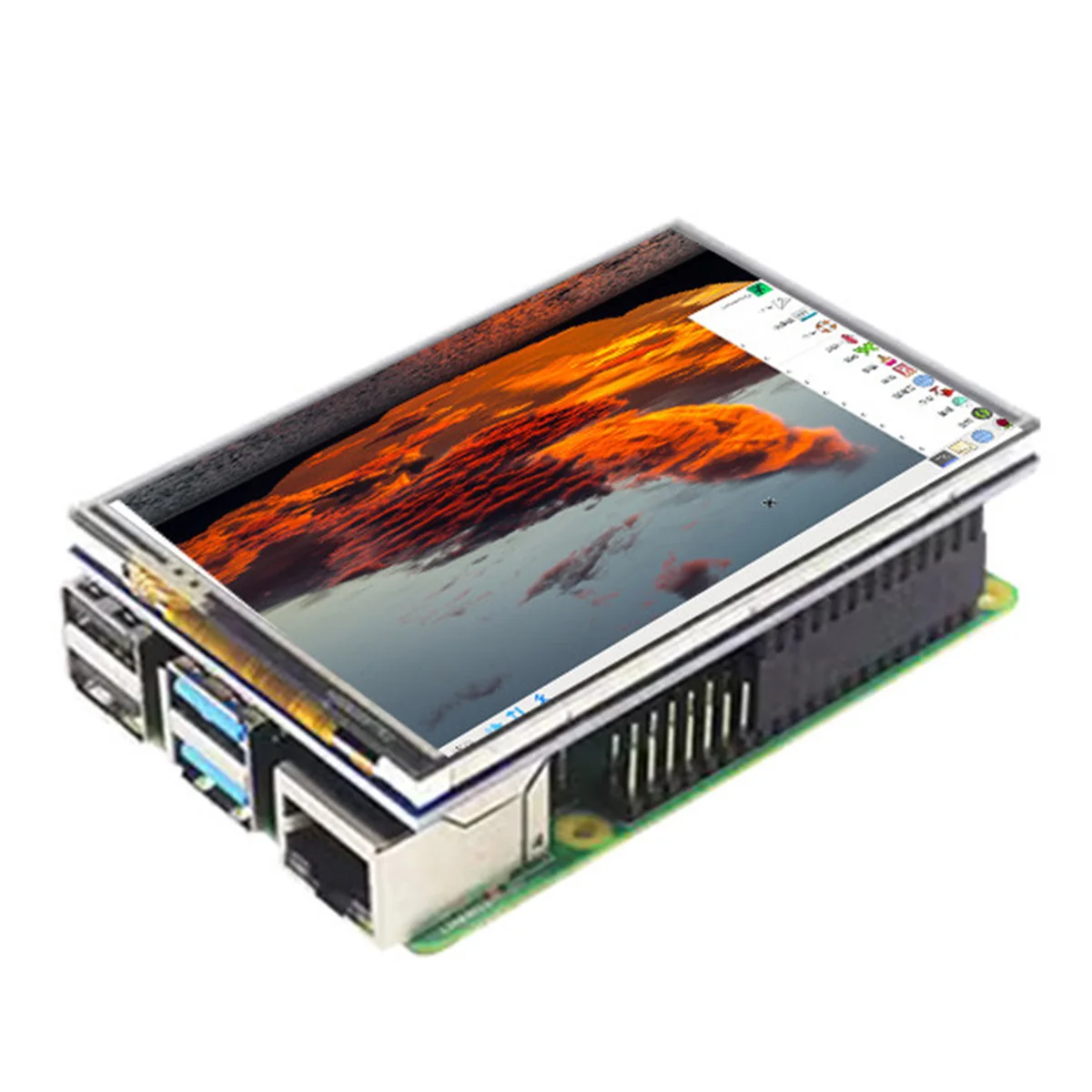 شاشة لمس RPI 3.5 بوصة 480X320 لـ Raspberry Pi 5_BSH