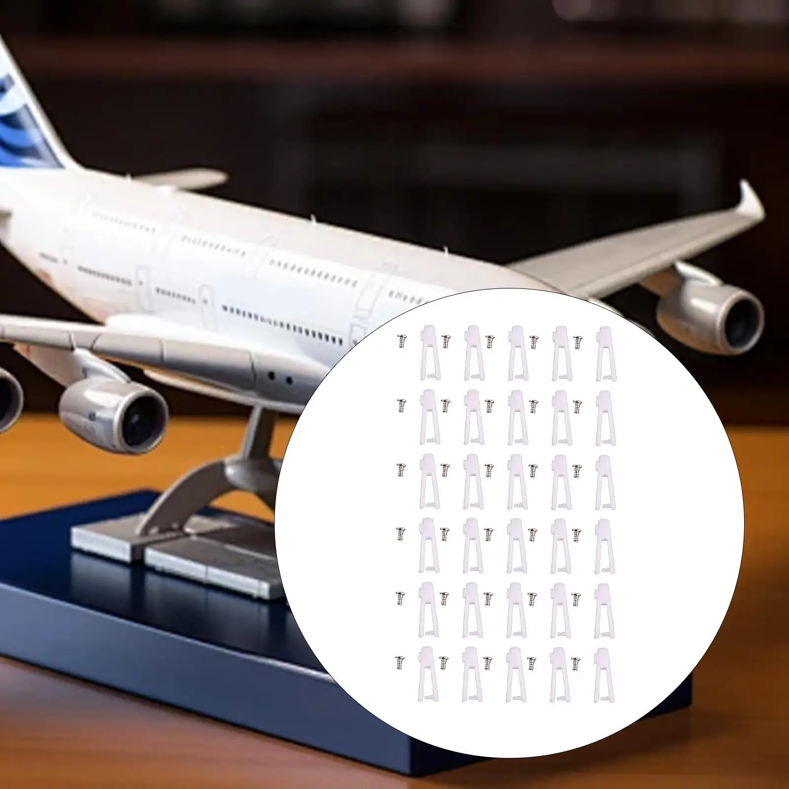 30Pcs Clevis and Screws Kits Airplane Easy Installation for Rudder Angles