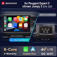Junsun Android Auto Car Radio For Peugeot Expert 3 Jumpy 3 Space Tourer 2016-2021 Multimedia Wireless CarPlay SWC GPS DAB Navi