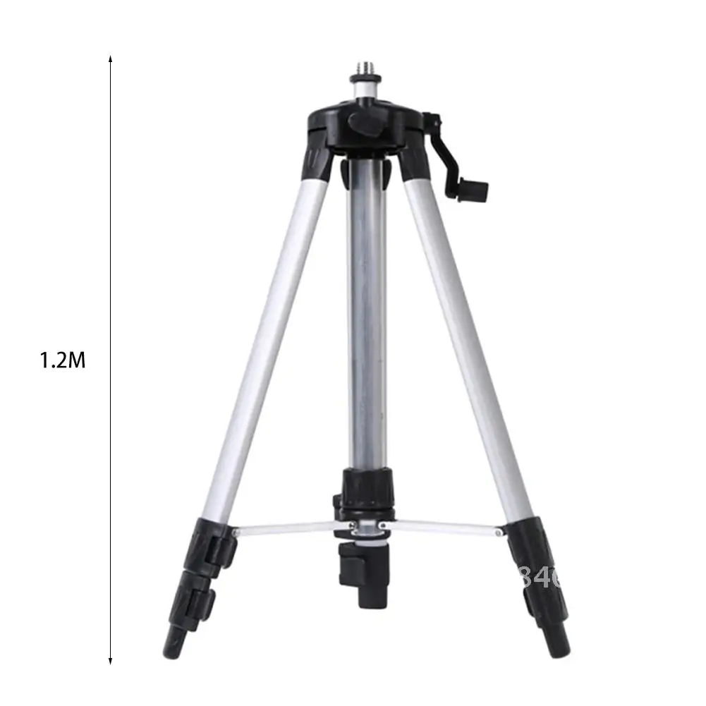 Laser Level Tripod Aluminum Alloy Adjustable Height Thickened Tripod Stand Bracket for 5/8 inch Adapter Self Leveling