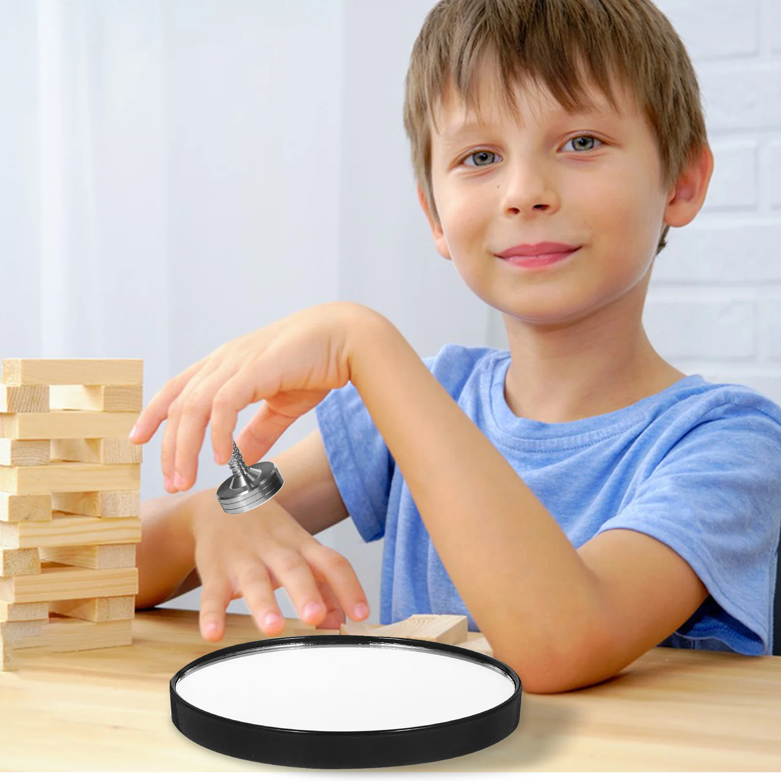 Set di 1 Giroscopio in Metallo Colorato, Gioco Educativo da Scrivania per Decompressione, Giocattolo Portatile per Feste