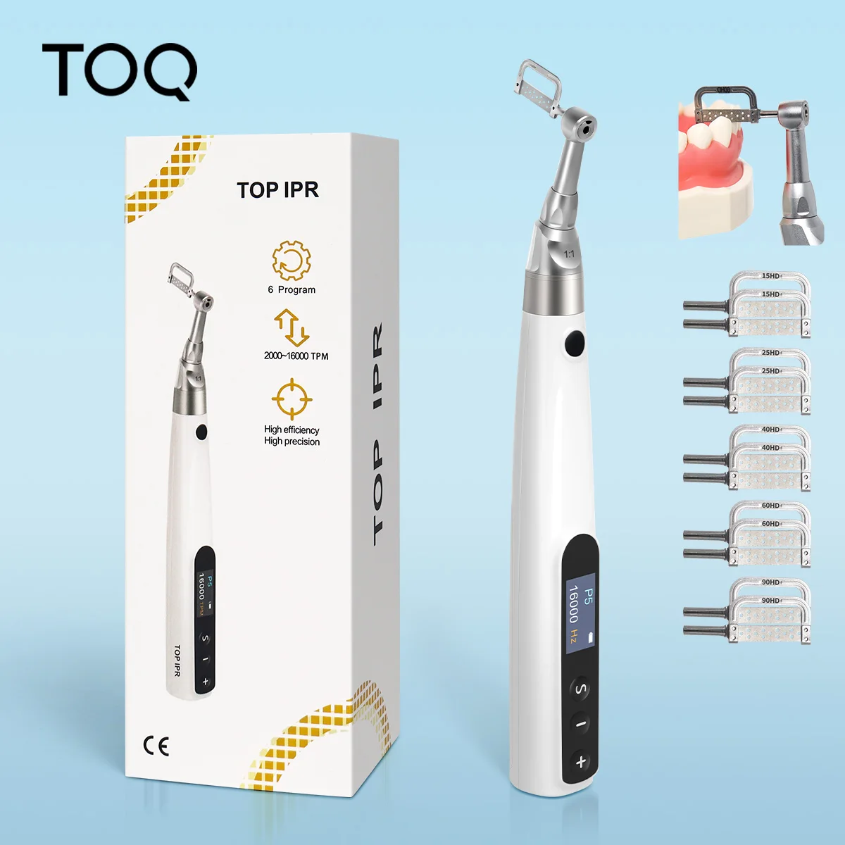 

Стоматологическая система IPR, перезаряжаемый беспроводной электрический ортодонтический двигатель с контругловым углом для полировки зубов, комплект стоматологического оборудования