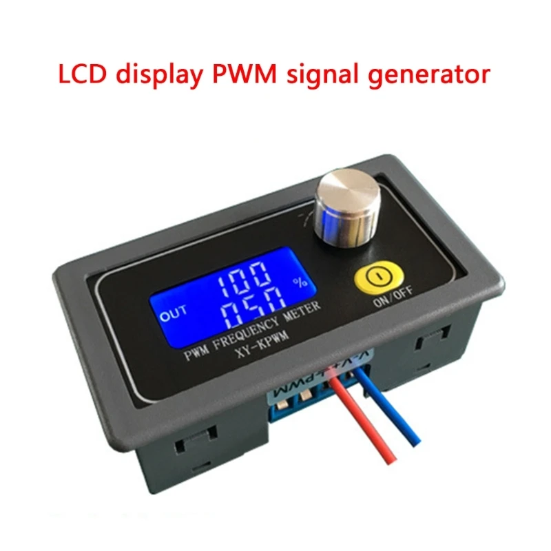 Adjustable PWM Frequency Generator Module with LCD Display and Rotary Switches Suitable for Precise Control