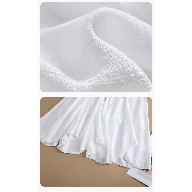 여성용 블랙 하이웨이스트 플레어 맥시 스커트 루즈 A라인 롱 스커트 캐주얼 데일리 엘레강스 바텀스