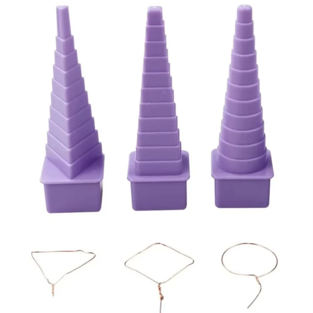 3 Shape Winding Tools Multi Shape Die Rod 32 Sizes Mandrel Wire Winding Tower for DIY Jewelry Making Quilling and Modeling