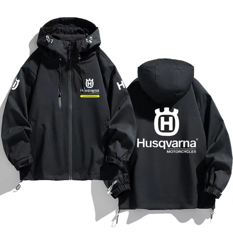 

Мотоциклетная куртка Husqvarna Team с флисовой подкладкой, мужская, для езды, ветрозащитная, весна-осень-зима, молодежная, модная, на молнии