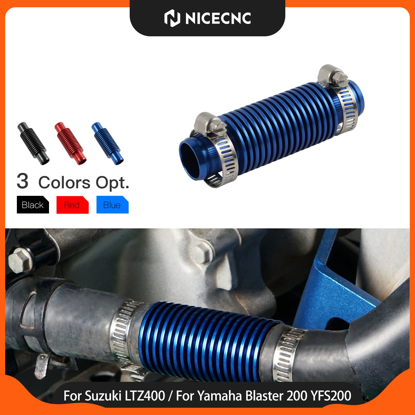 NICECNC In Line Super Water Cooler For Yamaha Blaster 200 Banshee 350 Raptor 660 700 YFZ450 Suzuki LTZ400 UTV ATV Accessories