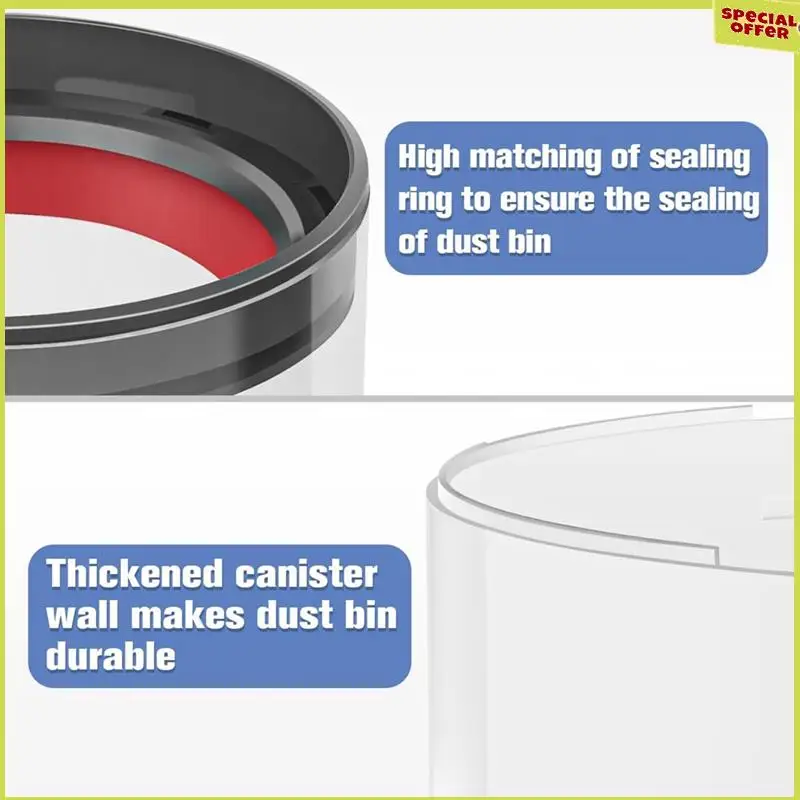 A34R Replacement Dustbin And Filter  For Dyson V11 V15 SV14 SV15 SV22 Vacuum Cleaner Accessory  Dust Collection Bucket