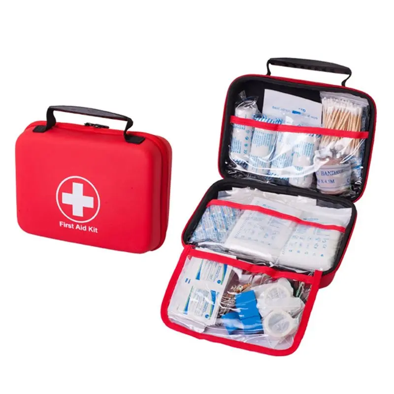 ABGI-PU Waterproof Empty For Car Home Outdoor Camping Emergency Storage First Aid Bag Portable Kit Pouch