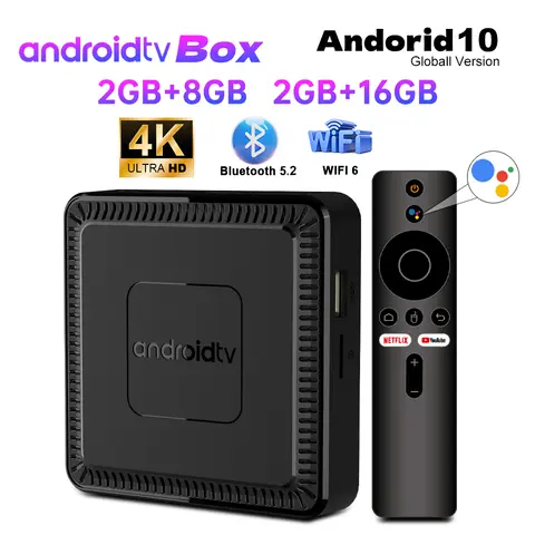 Q7 안드로이드 TV 박스 음성 원격 4K 울트라 HD 플레이어 WIFI 6 듀얼 밴드 홈 스마트 전자 풀 Netcom 셋톱 박스 지원 Google