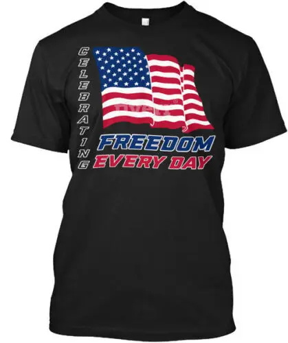 Celebrating Freedom T-Shirt Made in the USA Size S to 5XL