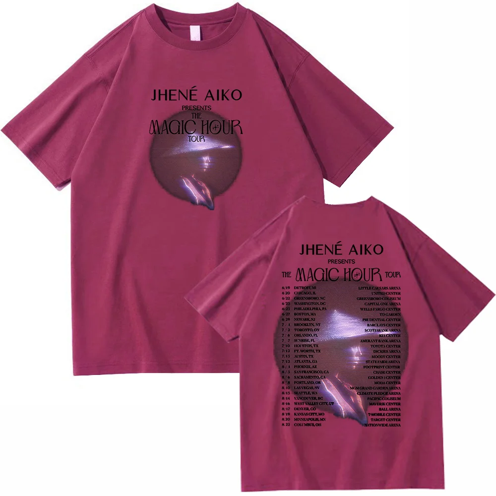 Jhene Aiko The Magic Hour 2024 Tour Summer T-Shirts Unisex Harajuku O-Neck Short Sleeve Shirts Music