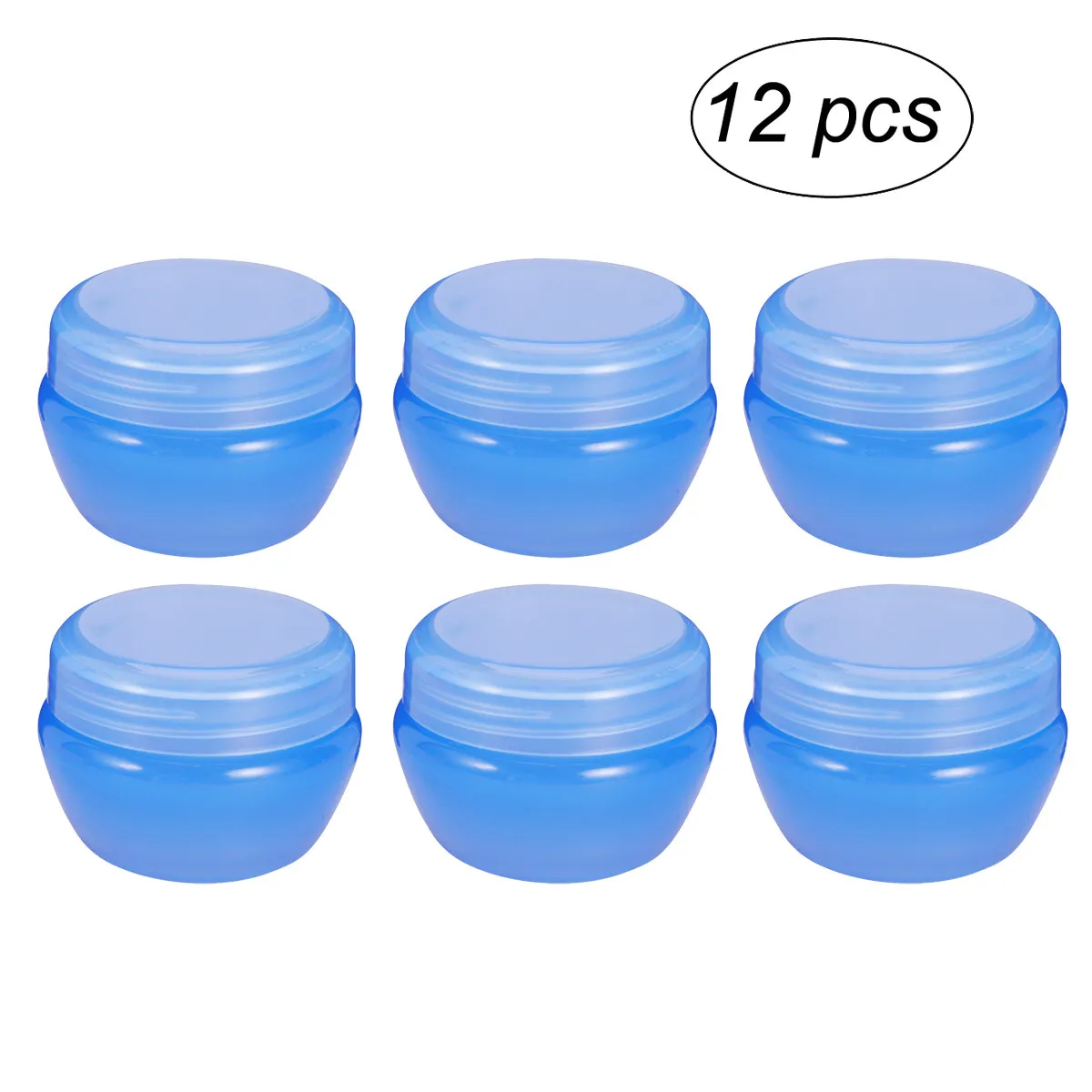 12Pcs Containers Colored Mushroom Cream Jars 20g Travel Make Up Container Jar Sealed Screw Thread Design