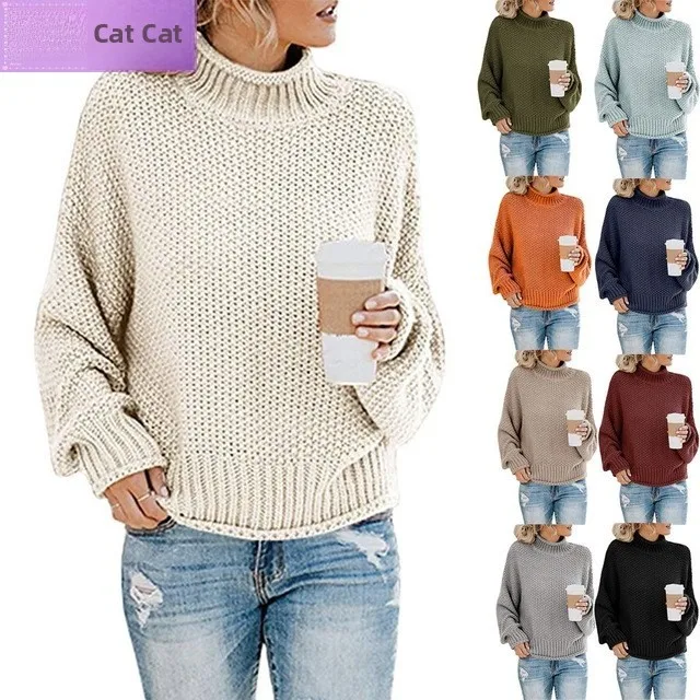 

Women's Winter Sweater 2020 Ladies Knitwear irt Faionable Cozy Acrylic Blend Yarn Ladies Sweater Comfortable Fit