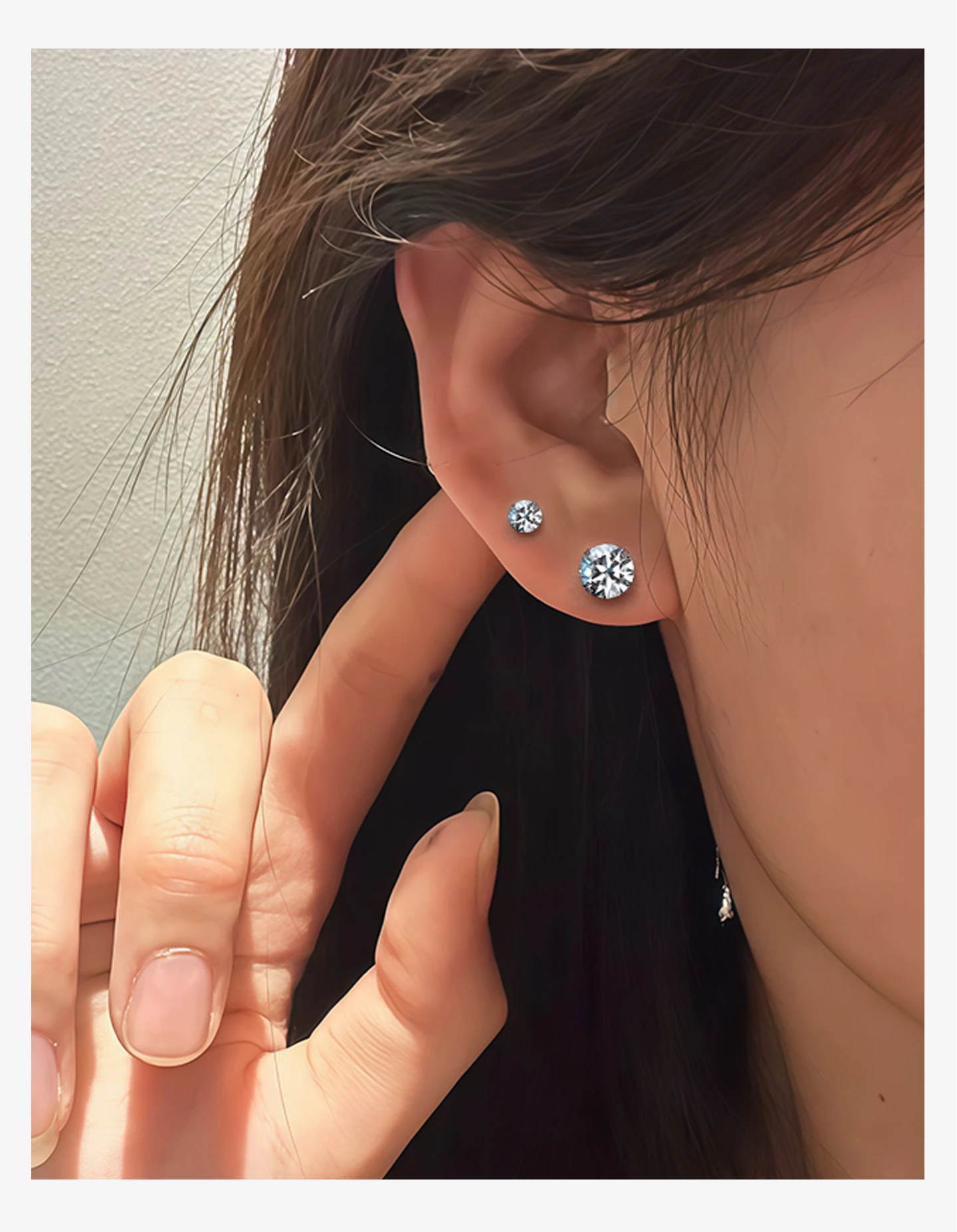 

Гипоаллергенные муассанитовые прозрачные серьги-гвоздики с кубической завинчивающейся спинкой, набор серег-гвоздиков для женщин и мужчин
