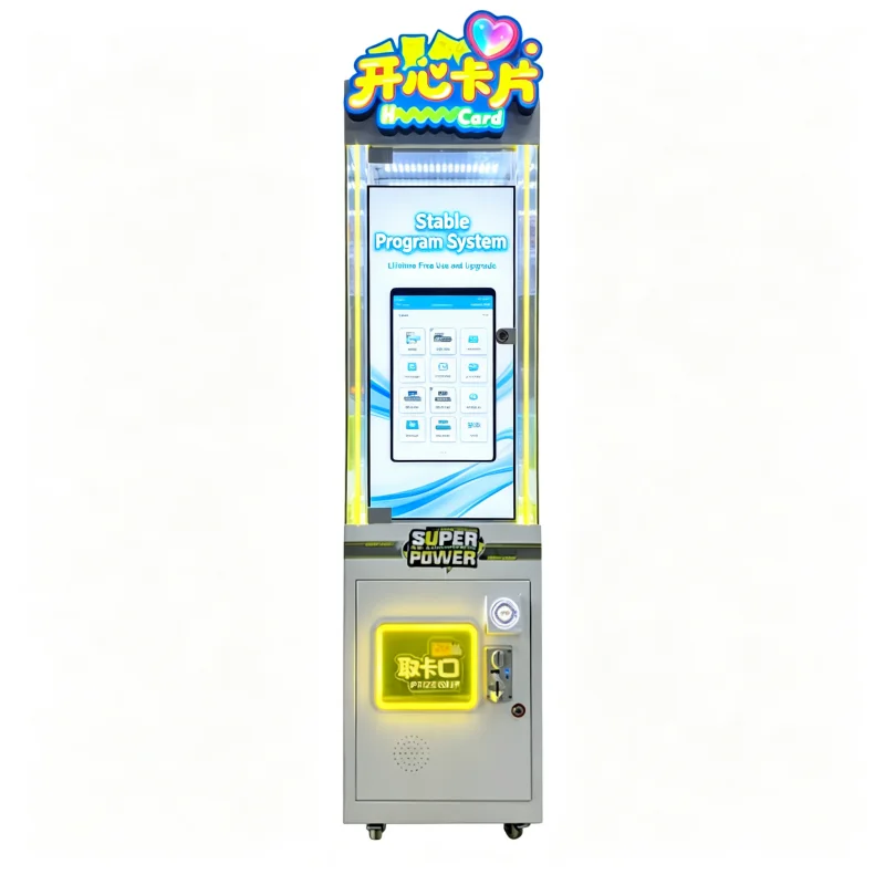 Coin‑Operated TCG Card Push Machine, Pika Trading Gear, Prepaid Card Reader for Commercial Arcade Shop Customized