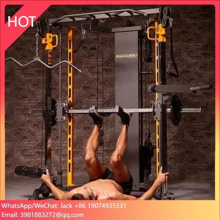 

SENAOFIT Wholesale High Quality Fitness Equipment Multifunction Home Gym Strength Training Smith Machine Squat Half Power Rack