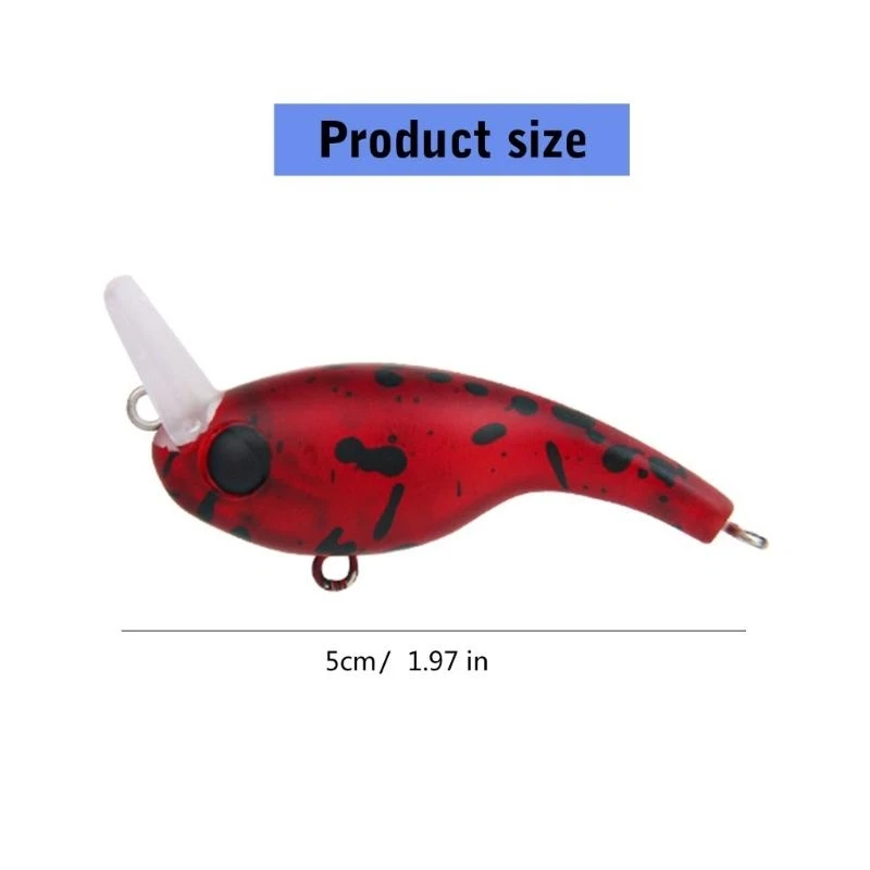 652F أسماك غرق السحر الطعوم الاصطناعية مع هوك 5cm Crankbaits السحر