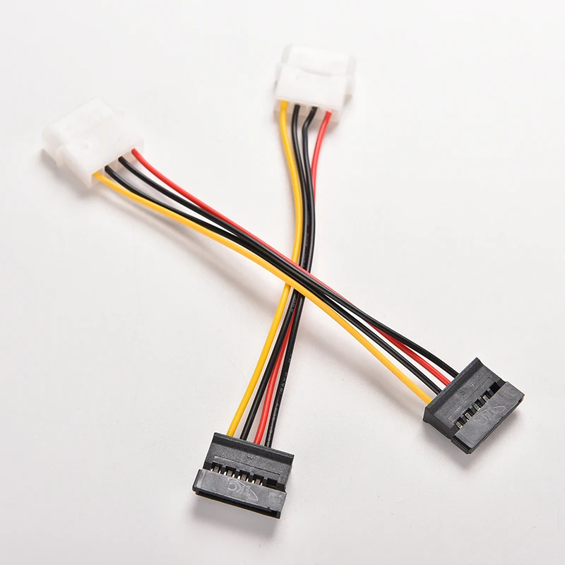 1pc 4 Pin IDE Molex to 15-Pin Serial ATA SATA Hard Drive Power Adapter Cable