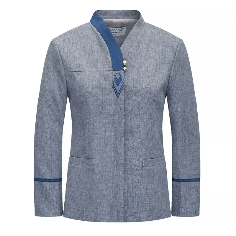 Uniforme de limpeza de quarto de hotel, manga longa, outono inverno, roupa, shopping, limpador de propriedade comunitária, hospital, roupa de trabalho de limpeza feminina