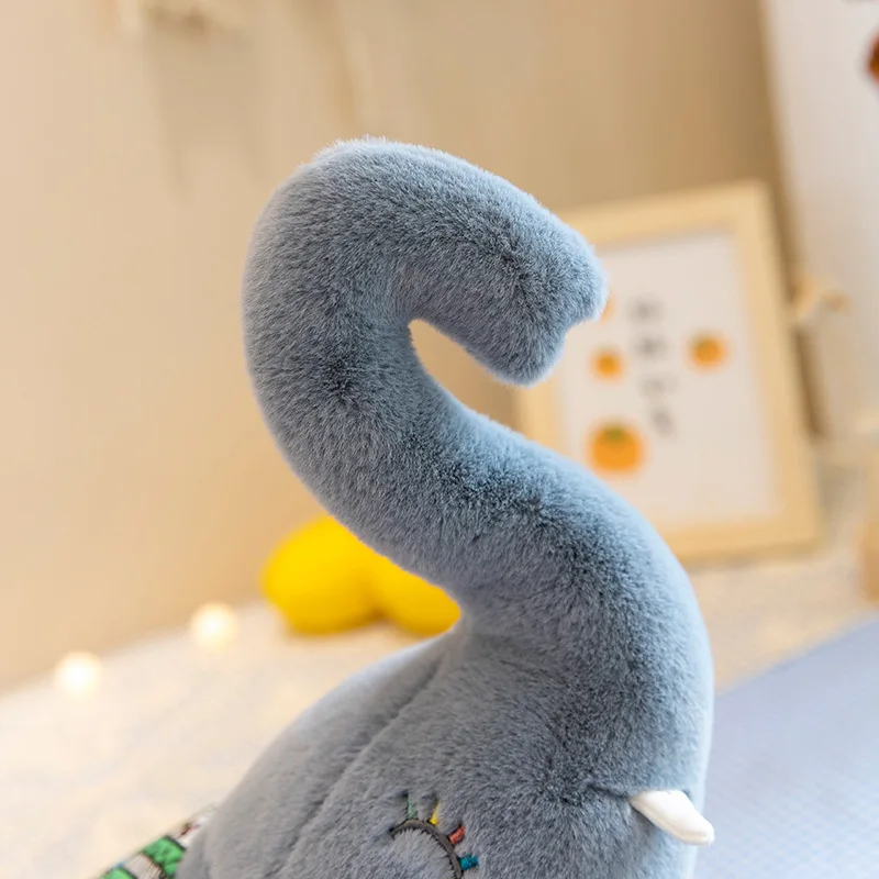 Éléphant en peluche doux pour enfants, jouet en peluche pour bébé, joli cadeau de Noël, beurre en peluche, accompagner l'enfant, nouveau