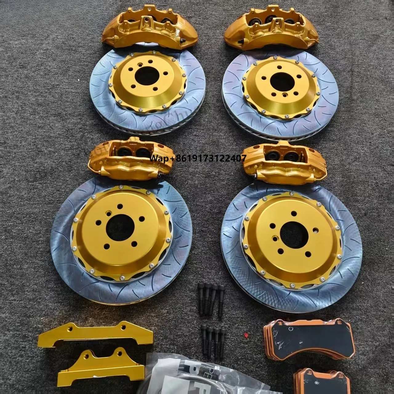 

Racing Big 6 Piston Brake Caliper Kit Custom Color logo Front Wheel 380 Rear Wheel 380 Rotor for S3 Focus RS