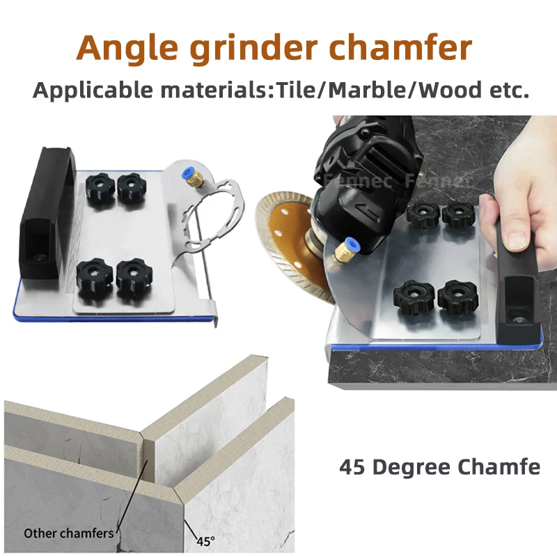 Angle Grinder Stand for Tile 45° Chamfer Cutting Angle Grinder Chamfering God for Cutting Tile Ceramic Stone 100 Hand Grinder