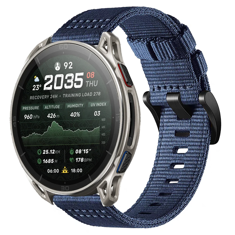 watch strap 22mm Nylon For Amazfit Watchband correa For Amazfit Cheetah 2 Ultra / Active Max / Bip Max Watch Bracelet Band