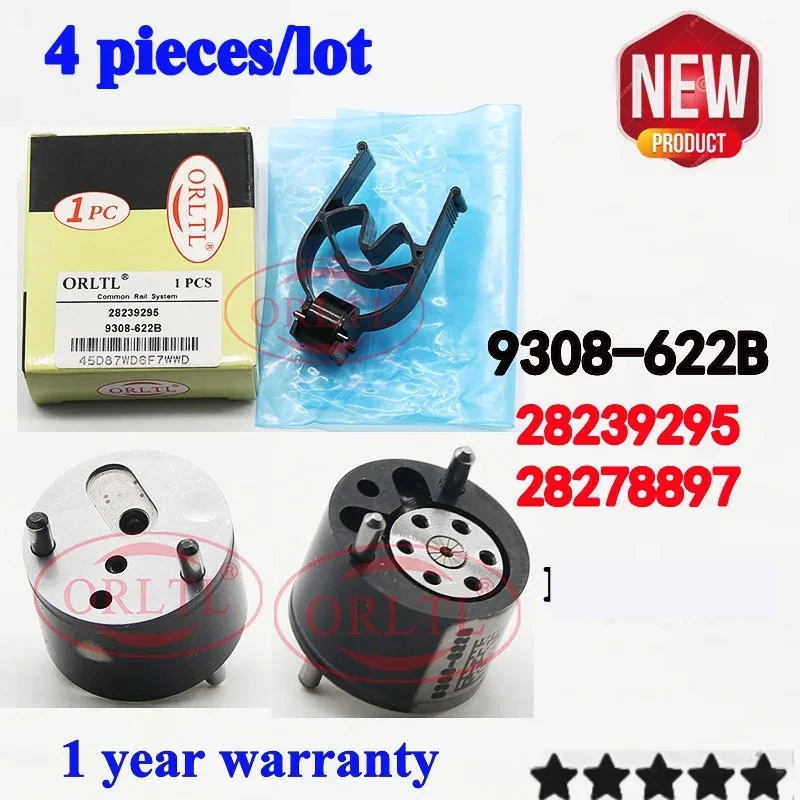 4 piezas 9308-622B 28239295   VÁLVULA DE RAIL COMMON INYECTOR 9308Z622B 6308-622B 9308 622B ( 28278897 ) PARA SSANGYONG PARA KIA EJBR04501D