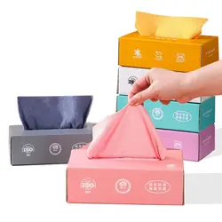 20pcs/box Absorbent Microfiber Kitchen Cleaning Towel Non-stick Dish Cloth Rags Napkins Tableware Home Cleaning Towels