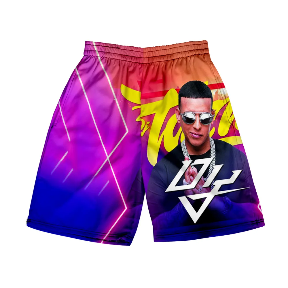 Rapper Daddy Yankee 3D Print Short Pants Men's Casual Board Shorts Fashion Streetwear Beach Shorts Male Sportswear Trousers