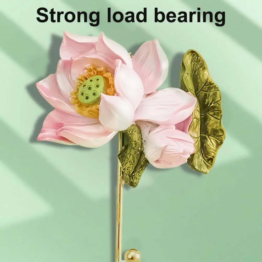 Flower Shaped Towel Hanger Wall-mounted Clothes Hook Rose Flower Design Key Hook Vintage Hat Coat Clothes Rack Hanger home Decor