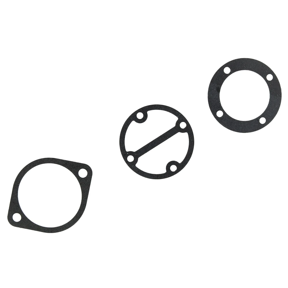 Valve Plate Gaskets Washers 3 Pieces/ Set Black Plastic Sophisticated 3 In 1 For Air Compressor Practial High Quality