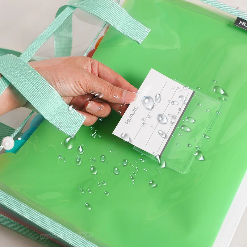 حقيبة مستندات جرافيتي مكونة من 13 طبقة من HUAJIE A4 للطلاب، مجلد بسحاب لأوراق الامتحانات، الواجبات المنزلية، تخزين الملفات والتصنيف