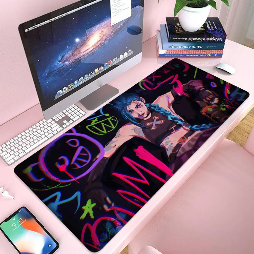 

LOL Jinx Mouse Pad Gaming 900×400 Mousepad Gamer Xxl Mouse Mat Offices Accessories Keyboard Long Pad Computer Desk Mat