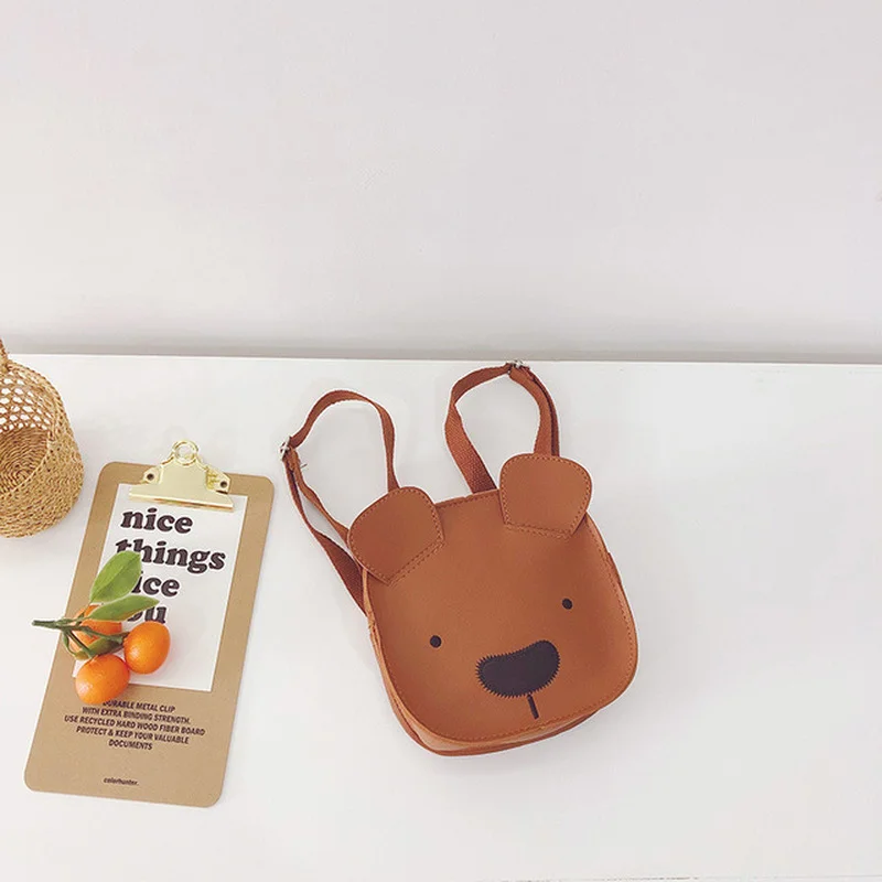 Version Cute and Fashionable Little Bear Bags Children's and Boys' Accessories with Concave Shape Kawaii Backpack