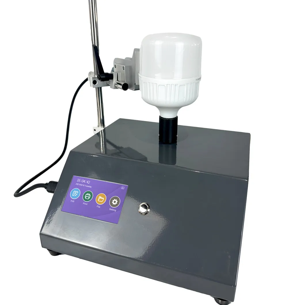 4.3-inch Screen Curved Products 360 Rotary Inkjet Printer Date Batch Code Printing Machine for Round Products