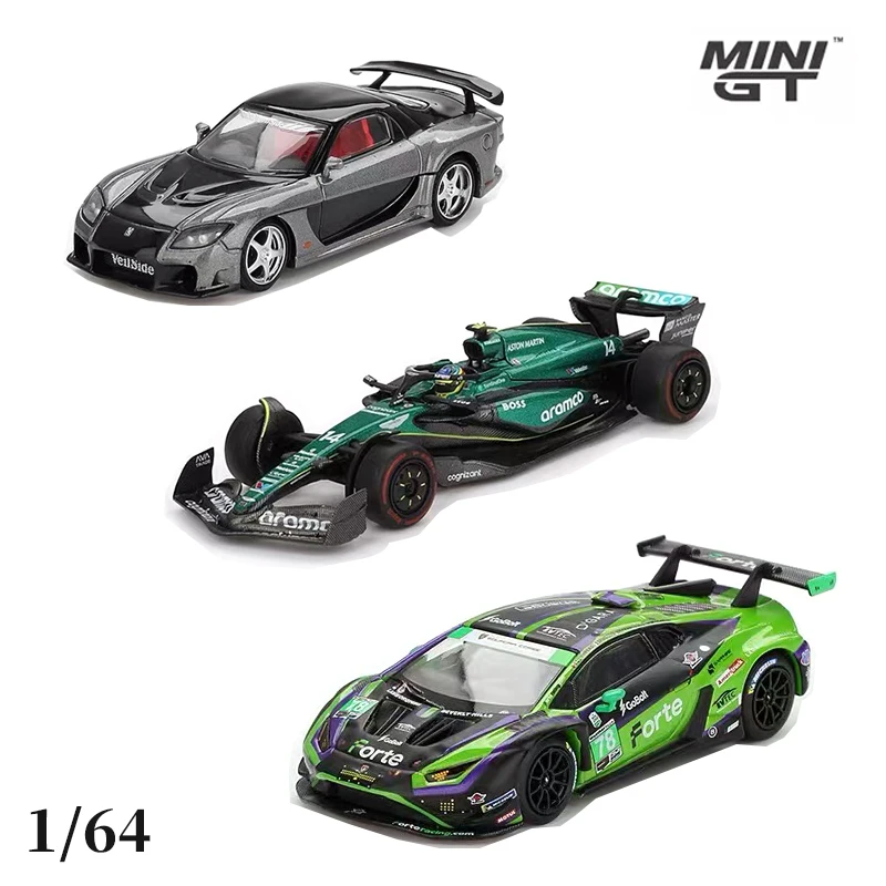 

МИНИК 1:64 999 Ston Martin AMR24 No. 14, модель автомобиля Lamborghini Huracan GT3 EVO2 Mavericks из сплава, новые продукты