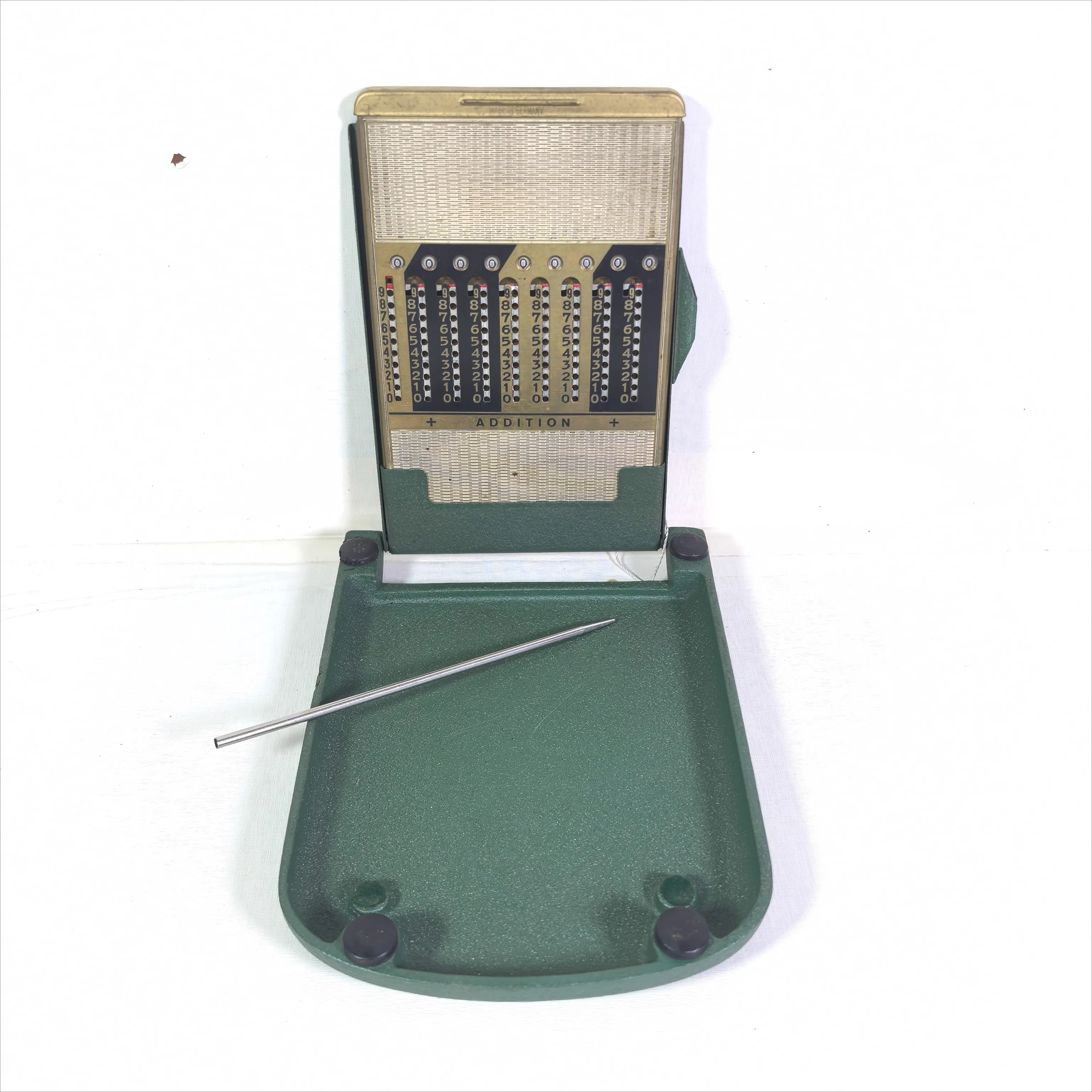 German old antique miniature portable Western abacus calculator