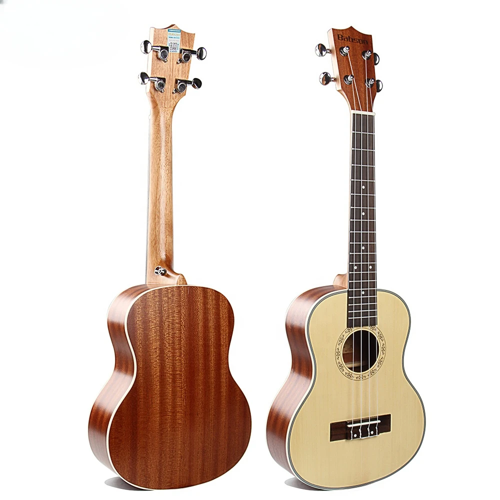 

High Quality Wholesale 23 Inch Concert Spruce Top Sapele Back Ukulele With Pickup For Beginner Made In China