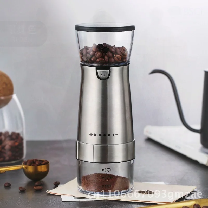 

Kaideli KDL-910 Electric Coffee Grinder Modern Minimalist Stainless Steel Coffee Machine for Home Office Black/Silver